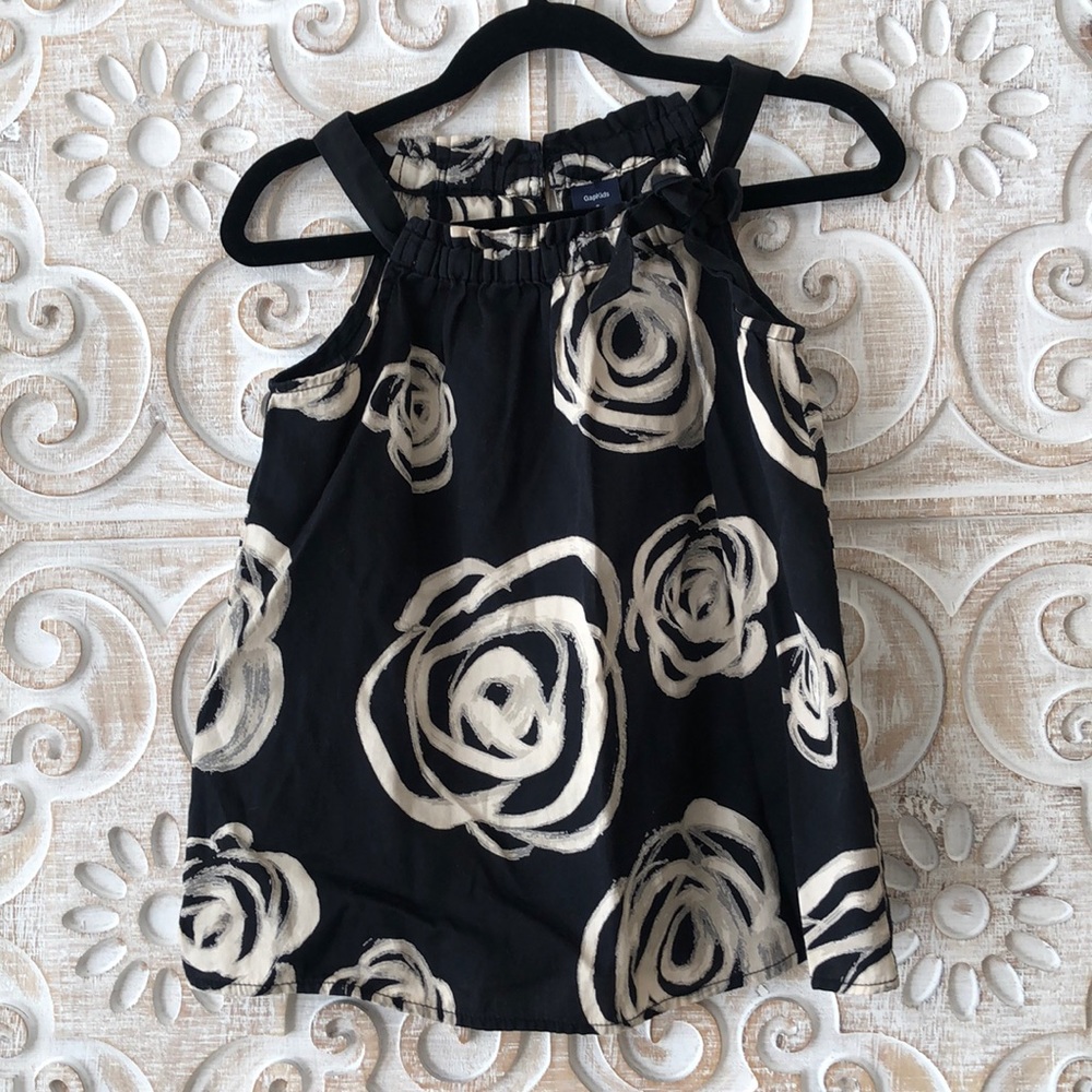 EUC GIRLS GAP SUMMER TOP S 6-7 100% cotton